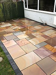 Buff Sawn Sandstone Paving at Royale Stones