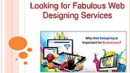 Looking for Fabulous Web Designing Services