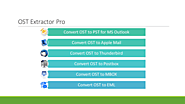 There is no better way of converting OST to PST than this: OST Extractor Pro