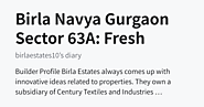 Birla Navya Gurgaon Sector 63A: Fresh Launch Luxurious Residential Project in Gurgaon - birlaestates10’s diary