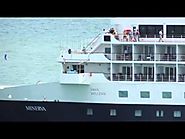 Swan Hellenic Minerva arrives Devil's Island French Guiana November 30 2013
