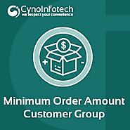 Set minimum product quantity by customer group