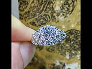 Art Deco Diamond Antique Engagement Ring - Gesner Estate Jewelry
