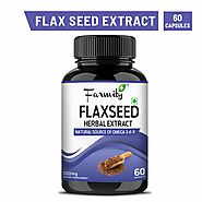 Farmity- Flaxseed Extract - 500mg - 60 capsules