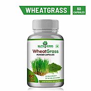 Nutriherbs 100% Natural & Pure Wheatgrass Extracts 800 Mg 60 Capsules (Pack of 1)