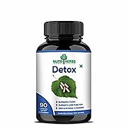 Nutriherbs Detox(Natural Cleanser & Metabolism Enhancer) 800 Mg 90 Capsules 100% Natural & Pure(Pack of 1)