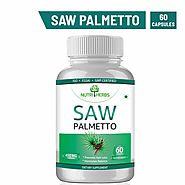 Nutriherbs Organic Saw Palmetto Extract Capsules 450mg DHT Blocker for Men & Women | Support Prostate, Hair Growth | ...