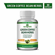 Nutriherbs 100% Pure Natural Green Coffee Bean Extract 800 Mg (50% CGA) 60 Caps - Weight Loss Supplement (Pack of 1)