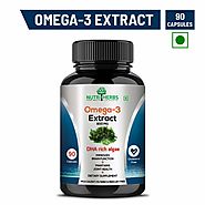 Nutriherbs Omega 3 (Dha Rich Algae Supplement) 800 Mg 90 Capsules (Pack of 1)