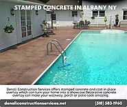 Stamped Concrete Albany NY | Epoxy Coating for Garage Floors | Concrete Contractor Albany NY | Denali Construction