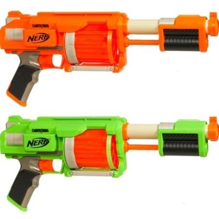 comes with both Details about   Nerf dart tag guns 