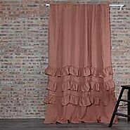 Get Waterfall Linen Window Curtain From Linenshed Australia