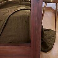 Buy Linen Fitted Sheet Coffee From Linenshed AUS