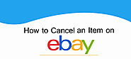 How To Cancel An Item On eBay?
