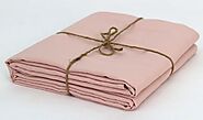 Bed Linen Flat Sheet Salmon
