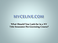 New York Insurance Pre Licensing