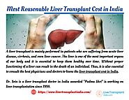 Most Reasonable Liver Transplant Cost in India