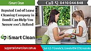 Reputed End of Lease Cleaning Company in Bondi Can Help You Secure 100% Refund