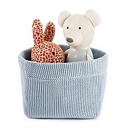 Basket for Baby - Luxury Knitted Baby Basket for Things, Toys – Vkaire