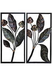 DecorShore Contemporary Floral Leaf Wall Art For Wall Decor & Nature Decorations