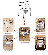 Multifunctional Over Toilet Frame & Commode & Shower Chair - Ability Assist Australia : BetterCare