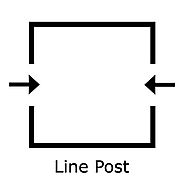 Line Post for 54H Onguard Starling | Aluminum Line Post | FenceTown
