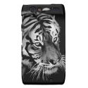 Beautiful Tiger in Black and white Droid RAZR Cover from Zazzle.com