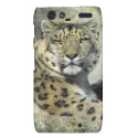 Snow Leopard Portrait Droid RAZR Covers from Zazzle.com