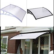 Shop Now! J Living 3.6M Window Door Sun Canopy Hollow Sheet Awning Polycarbonate UV Rain