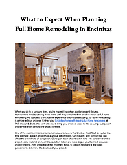 What to Expect When Planning Full Home Remodeling in Encinitas