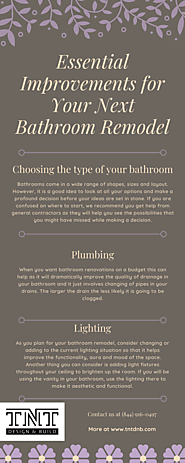 Essential Improvements for Your Next Bathroom Remodel