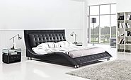 Queen Curved platform bed bring your home a new look