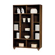 Quality Constructed Falcucia Dark Brown Bookcase With Display