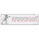Gifts for Geeks: Latin Club Bumper Stickers | Student Gifts