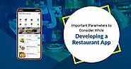 Important Parameters to Consider While Developing a Restaurant App
