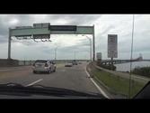 Crossing the Claiborne-Pell and Verrazzano bridges ( Newport / Jamestown, RI ).