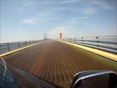 Motorcycle - Ogdensburg NY Grated Bridge