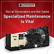 Not all Generators are the same Specialized Maintenance is vital