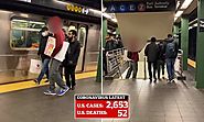 Man harasses Asian couple wearing masks to protect them against coronavirus on NYC subway | Daily Mail Online