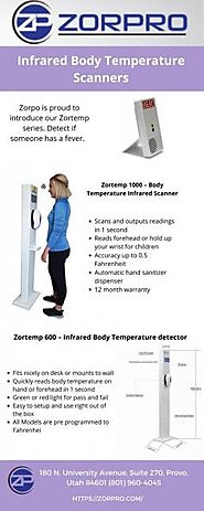 Are you looking for Infrared thermometer ? Zorpo inc offers wide range of Zortemp series of infrared body temperature...