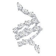 Spiral Pear Shape Diamond Ring | 3 Colors | Sabrina