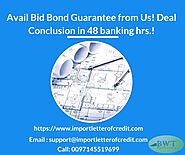 Avail Tender Bond from Us! Deal Closure in 48 hrs.