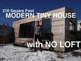 210 Square Foot MODERN Tiny House- WITH NO LOFT!