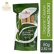 Organic Ceylon Cinnamon Sticks 80 gram | Best Organic Ceylon Cinnamon Sticks | Where To Buy Ceylon Cinnamon Sticks In...