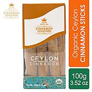 Organic Ceylon Cinnamon Sticks 100 gram | Ceylon Cinnamon | Cinnamon Sticks | Buy Ceylon Cinnamon Sticks Online