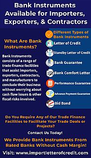 Infographics – Bank Instruments - Import Letter of Credit