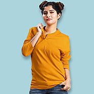 Shop Latest Designs of Full Sleeve T-Shirts For Womens at Beyoug