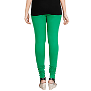 Aqua Green Color Four Way Stretchable Cotton Lycra Leggings - Lgd50