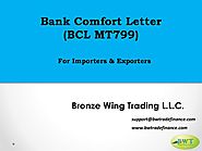 Bank Comfort Letter – BCL Bank – BCL MT799