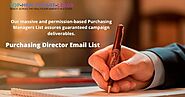 Purchasing Director & Procurement Manager Email List